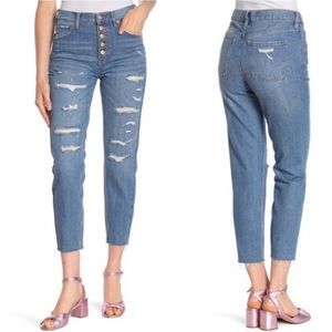 EUC We The Free Blossom Rigid Crop Skinny Jeans